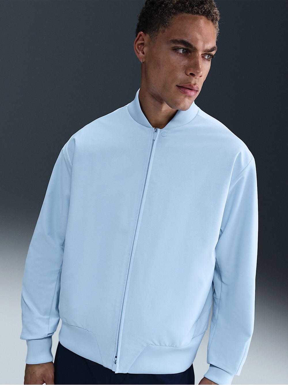 Nike 24.7 OCTA Therma-FIT Men’s L-Tall Training Bomber Jacket Blue HV3781-441